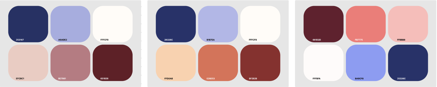 6 new colours for warmer colour palette